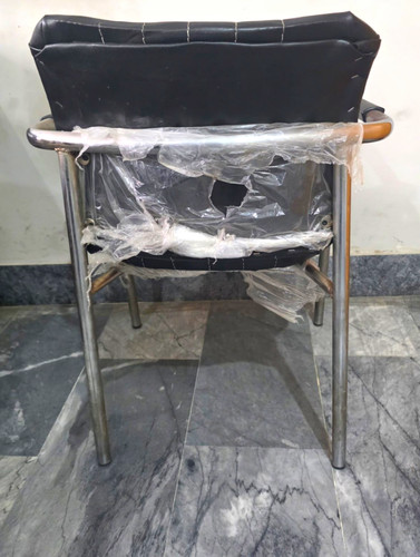 Black faux leather office - leather,