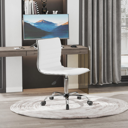 Armless task desk chair - task,