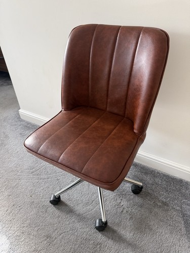 Office chair tan vegan - office,