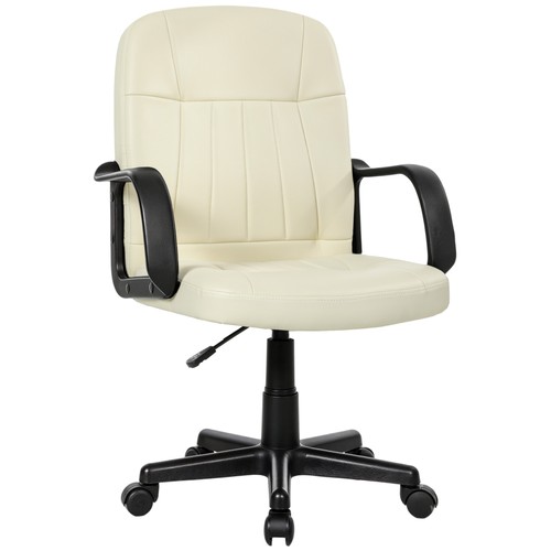 Homcom leather office chair - homcom, pu
