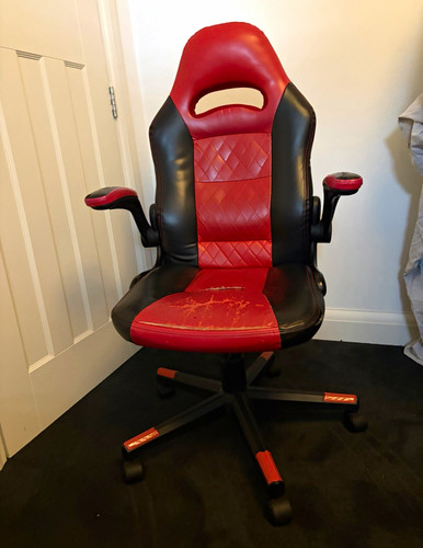 Red black faux - red/black,
