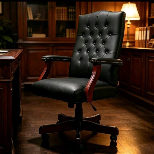Executive office chair - office, black