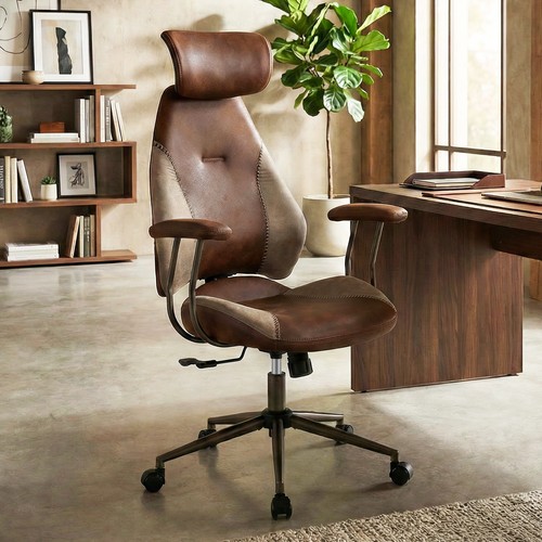 Ergonomic office chair suede - office,