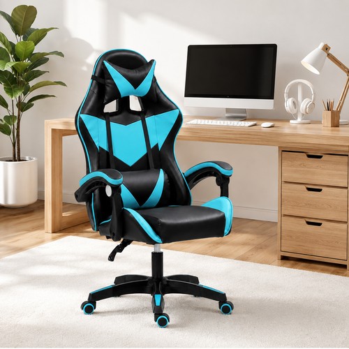 Swivel gaming chair faux - swivel,