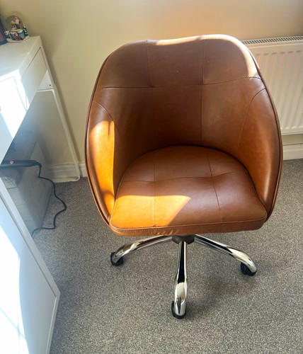 Brown executive faux leather - executive,