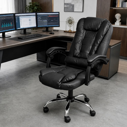 High back office - chair, leather