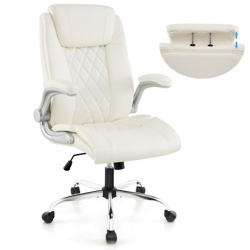 Leather office chair height - pu,